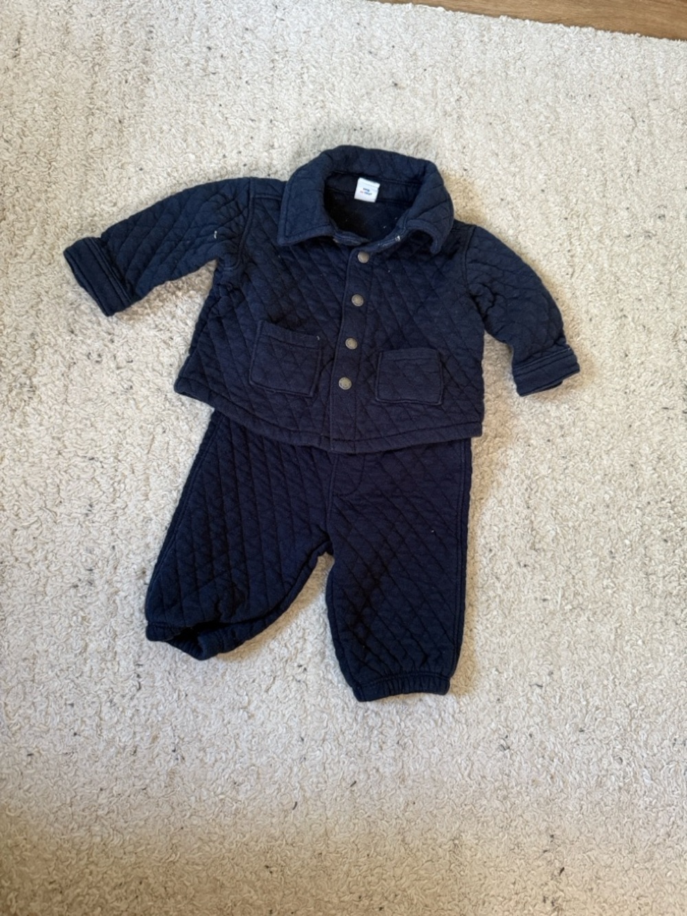 Old Navy Quilted Navy Puffer Jacket and pants